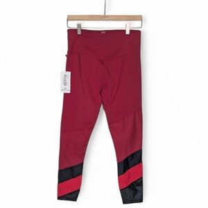 Urban Savage Slash Leggings Dark Red Size Large